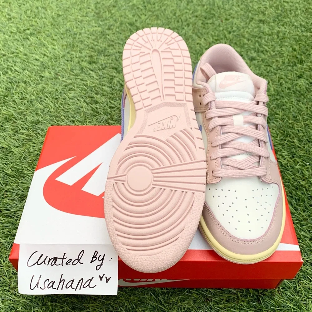 Nike Dunk low White pastel pink shoes - Picture 4 of 5